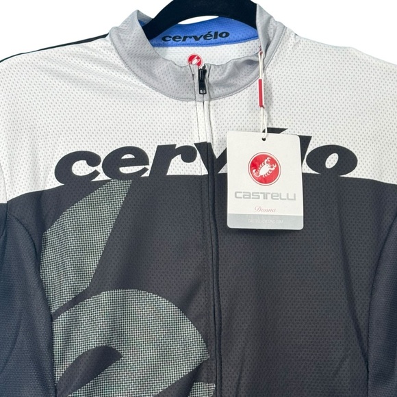 Cervelo Women's Team Jersey Black/White/Lilac Castelli Donna Cycling NWT XL - Picture 3 of 6